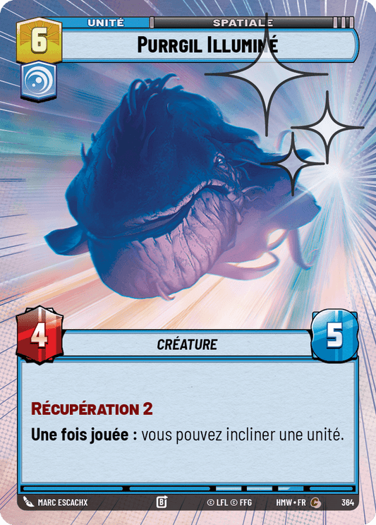 Purrgil Illuminé - XHMW-602 - Hyperspace Foil - recto Français