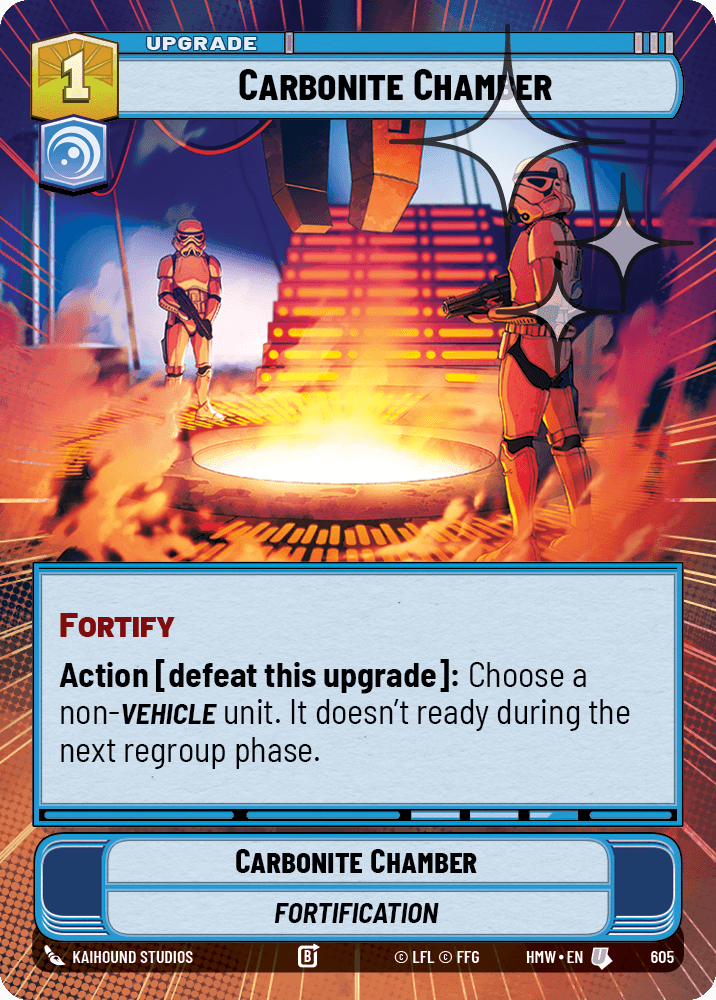 Chambre de Congélation Carbonique - XHMW-605 - Hyperspace Foil - recto Anglais