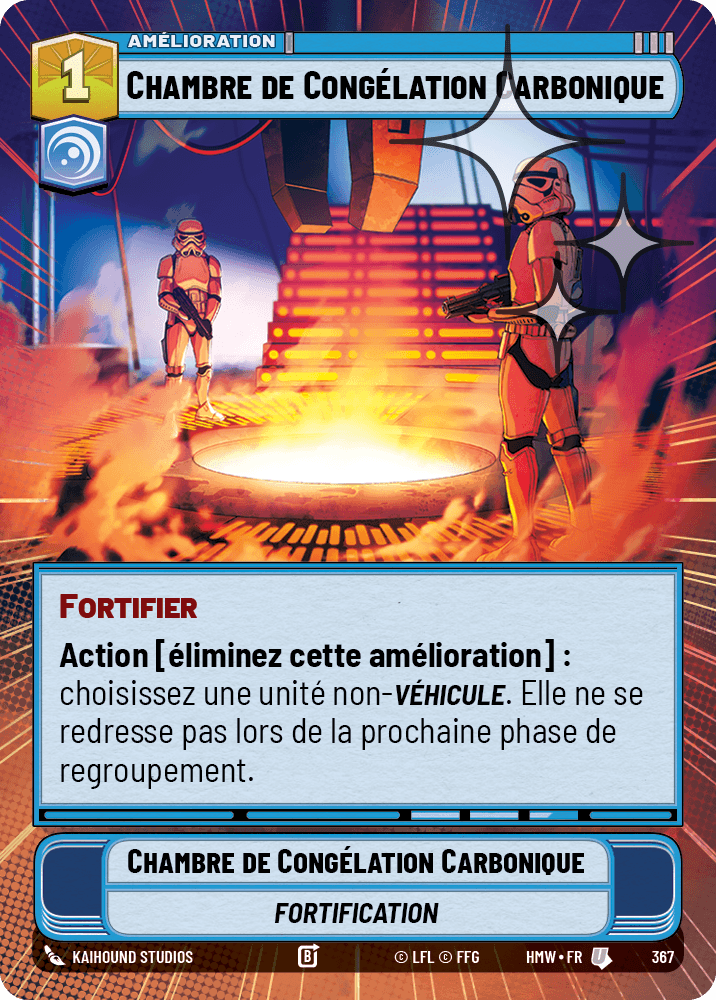 Chambre de Congélation Carbonique - XHMW-605 - Hyperspace Foil - recto Français