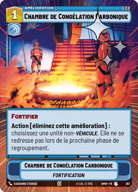 Chambre de Congélation Carbonique - XHMW-605 - Hyperspace Foil - recto Français