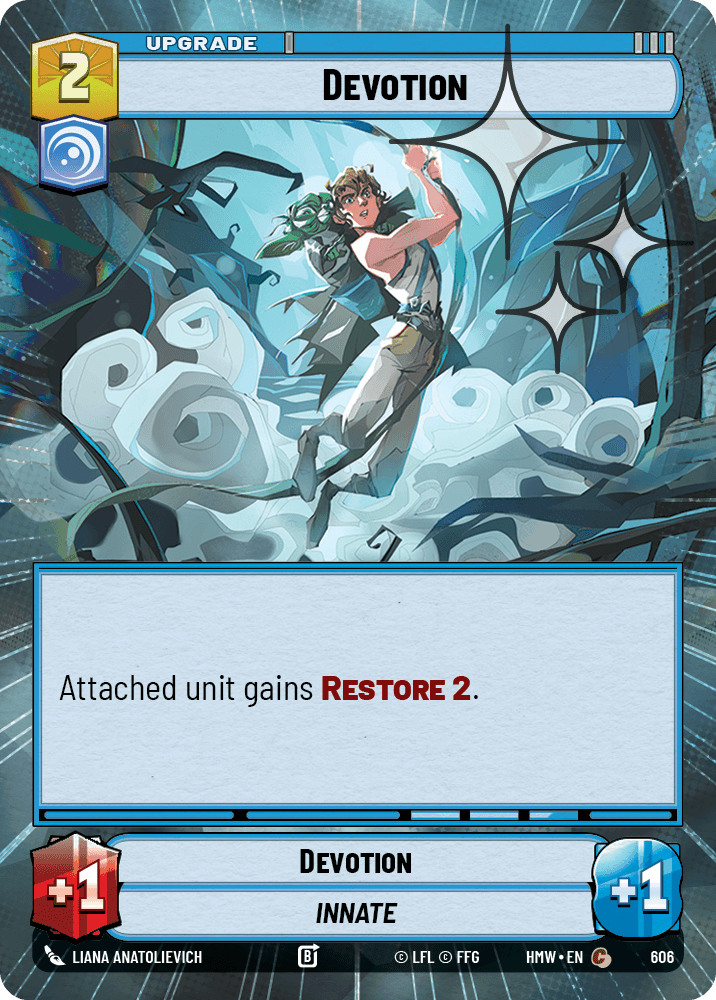 Dévotion - XHMW-606 - Hyperspace Foil - recto Anglais