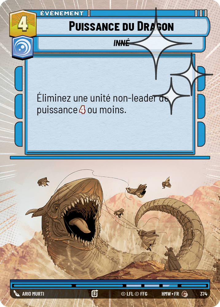 Puissance du Dragon - XHMW-612 - Hyperspace Foil - recto Français