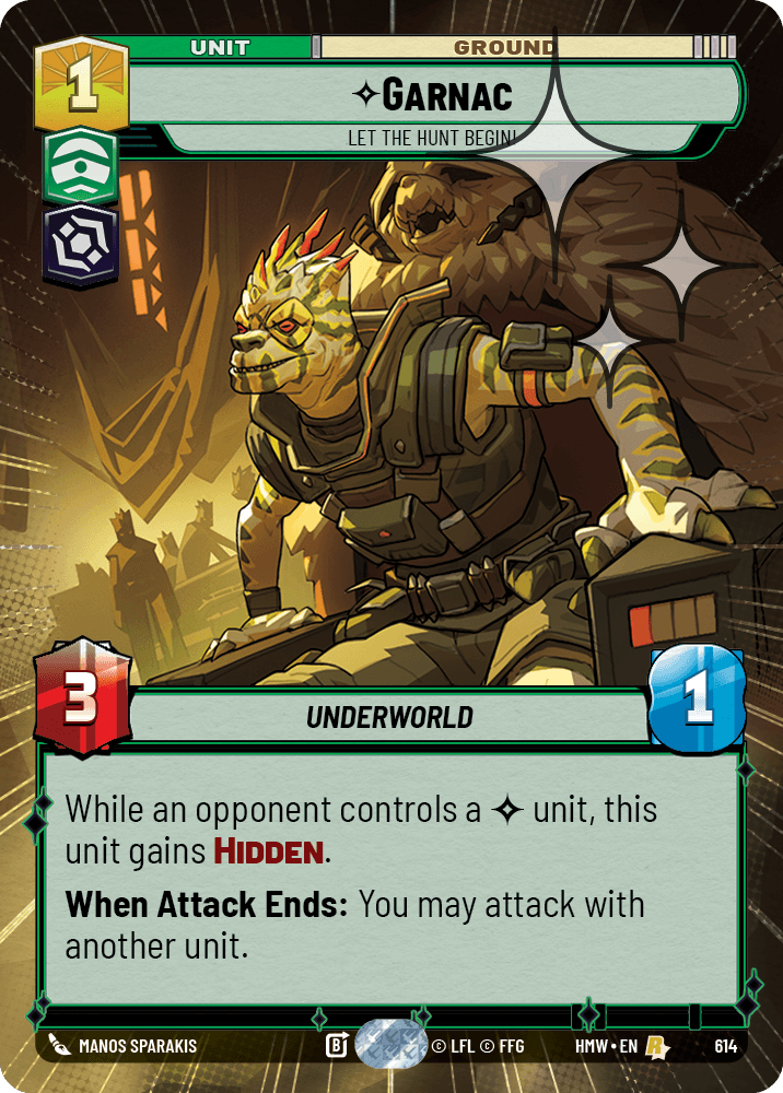 Garnac, Que La Chasse Commence ! - XHMW-614 - Hyperspace Foil - recto Anglais