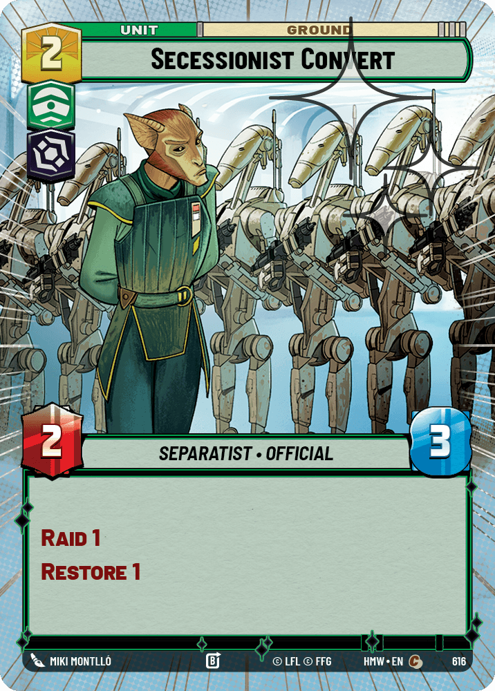 Sécessionniste Converti - XHMW-616 - Hyperspace Foil - recto Anglais