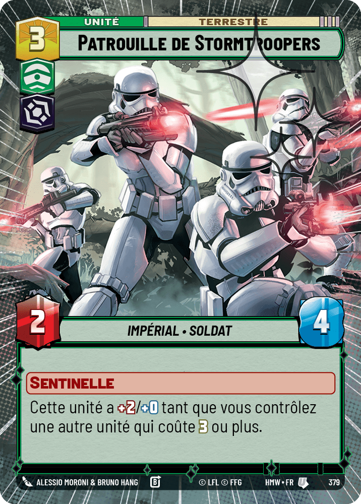 Patrouille de Stormtroopers - XHMW-617 - Hyperspace Foil - recto Français