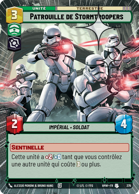 Patrouille de Stormtroopers - XHMW-617 - Hyperspace Foil - recto Français