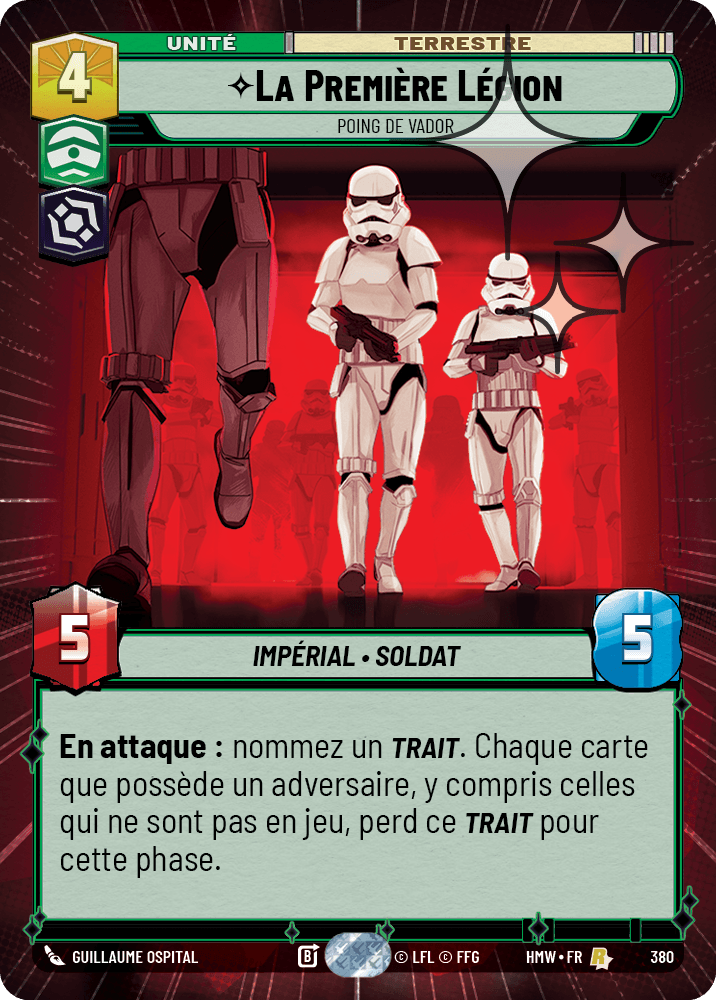 La Première Légion, Poing De Vador - XHMW-618 - Hyperspace Foil - recto Français