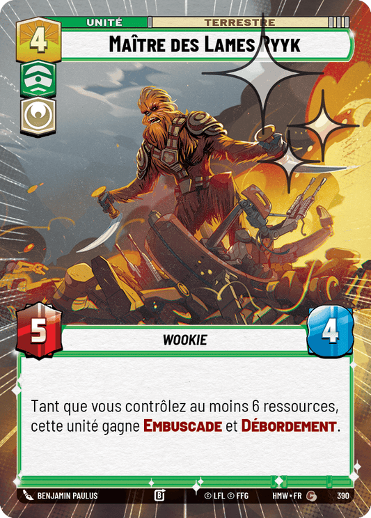 Maître des Lames Ryyk - XHMW-628 - Hyperspace Foil - recto Français