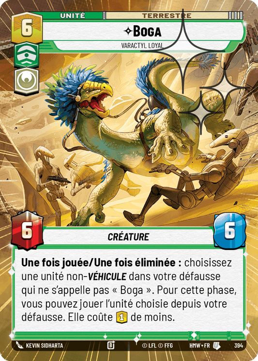 Boga, Varactyl Loyal - XHMW-632 - Hyperspace Foil - recto Français