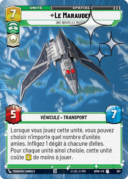 Le Marauder, Une Nouvelle Maison - XHMW-635 - Hyperspace Foil - recto Français