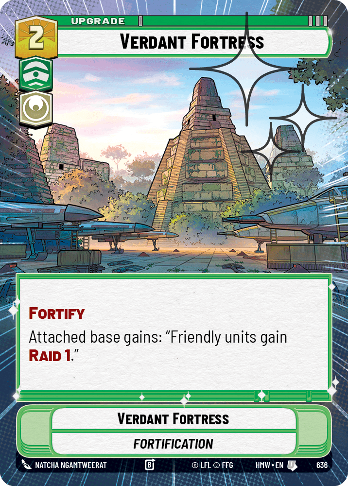 Forteresse Verdoyante - XHMW-636 - Hyperspace Foil - recto Anglais