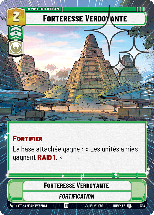 Forteresse Verdoyante - XHMW-636 - Hyperspace Foil - recto Français