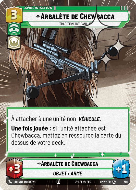Arbalète de Chewbacca, Tradition Artisanale - XHMW-637 - Hyperspace Foil - recto Français