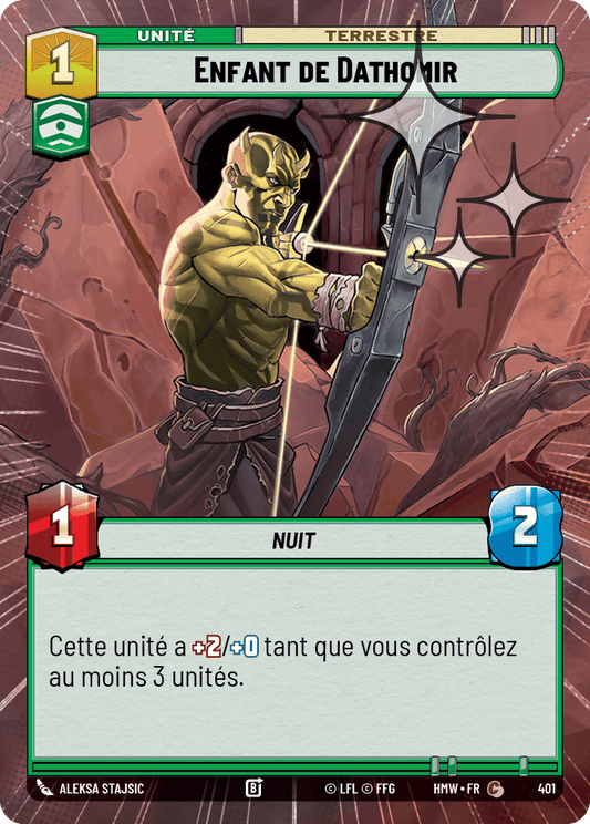 Enfant de Dathomir - XHMW-639 - Hyperspace Foil - recto Français