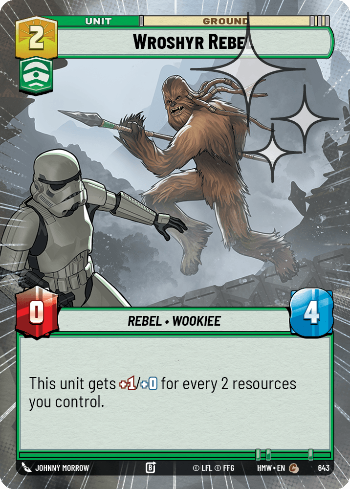 Rebelle Wroshyr - XHMW-643 - Hyperspace Foil - recto Anglais