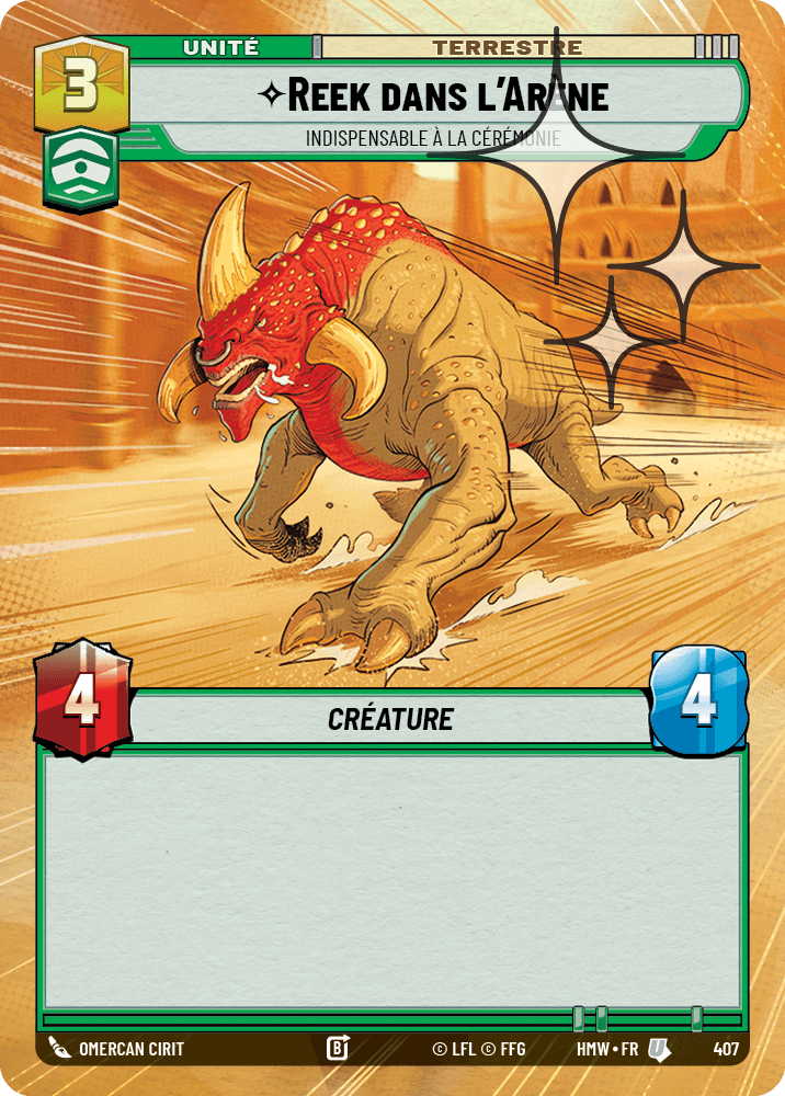 Reek dans l'Arène, Indispensable À La Cérémonie - XHMW-645 - Hyperspace Foil - recto Français