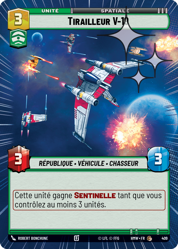 Tirailleur V-19 - XHMW-647 - Hyperspace Foil - recto Français
