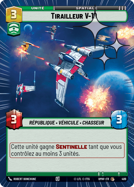 Tirailleur V-19 - XHMW-647 - Hyperspace Foil - recto Français