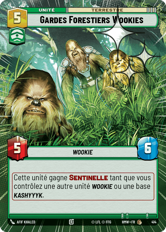 Gardes Forestiers Wookies - XHMW-652 - Hyperspace Foil - recto Français