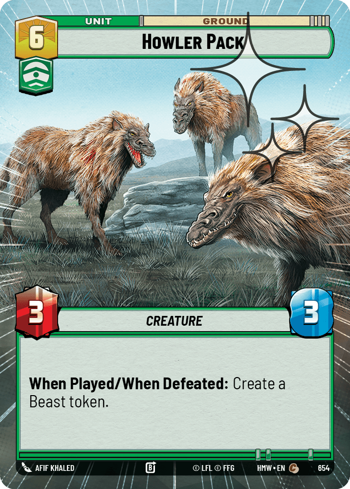 Meute de Hurleurs - XHMW-654 - Hyperspace Foil - recto Anglais