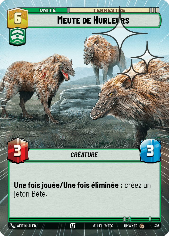 Meute de Hurleurs - XHMW-654 - Hyperspace Foil - recto Français