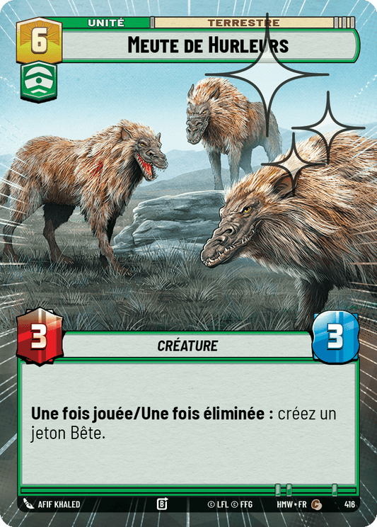 Meute de Hurleurs - XHMW-654 - Hyperspace Foil - recto Français