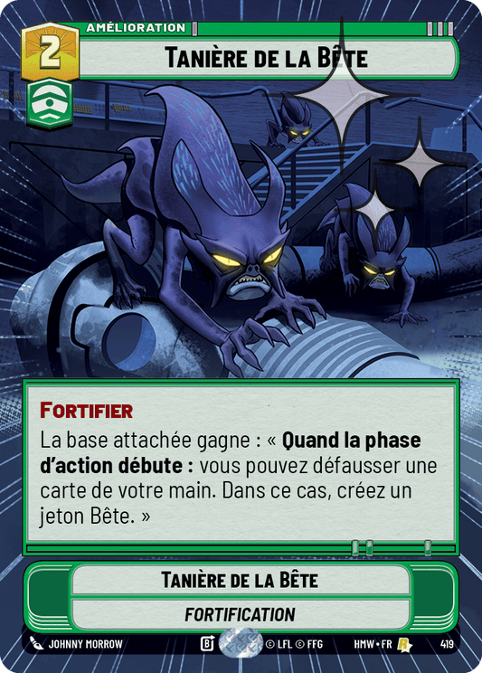 Tanière de la Bête - XHMW-657 - Hyperspace Foil - recto Français