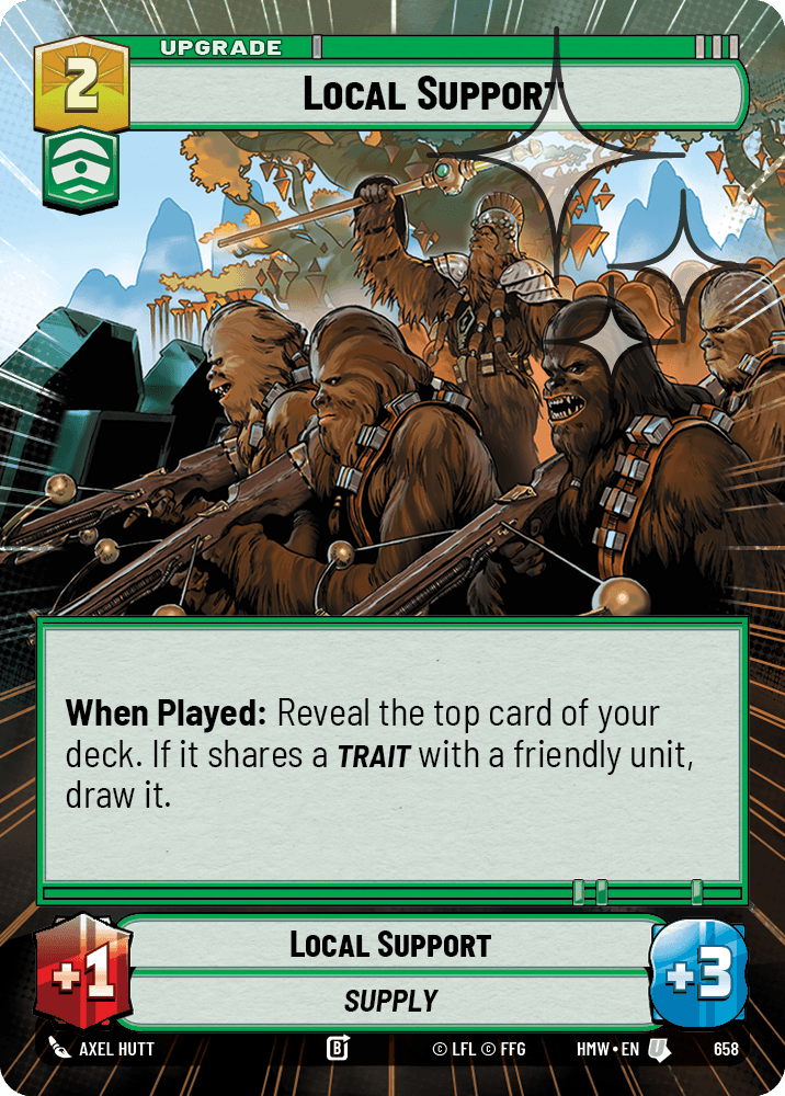 Soutien Local - XHMW-658 - Hyperspace Foil - recto Anglais