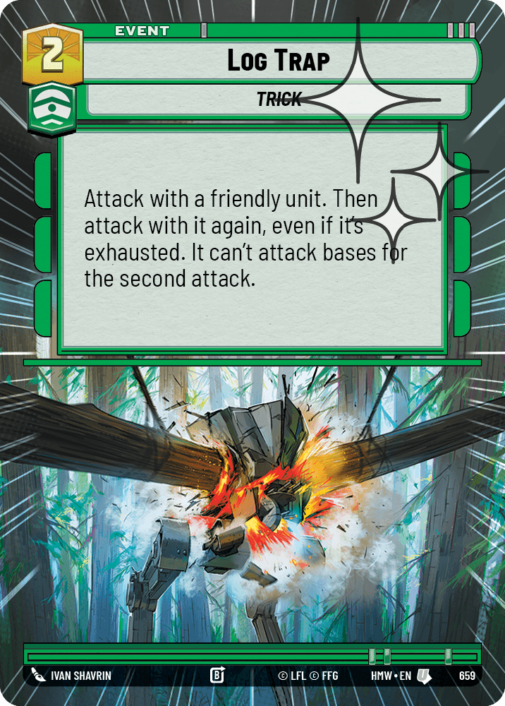 Piège à Rondins - XHMW-659 - Hyperspace Foil - recto Anglais
