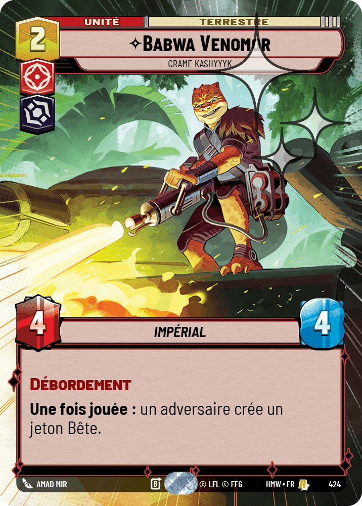 Babwa Venomor, Crame Kashyyyk - XHMW-662 - Hyperspace Foil - recto Français
