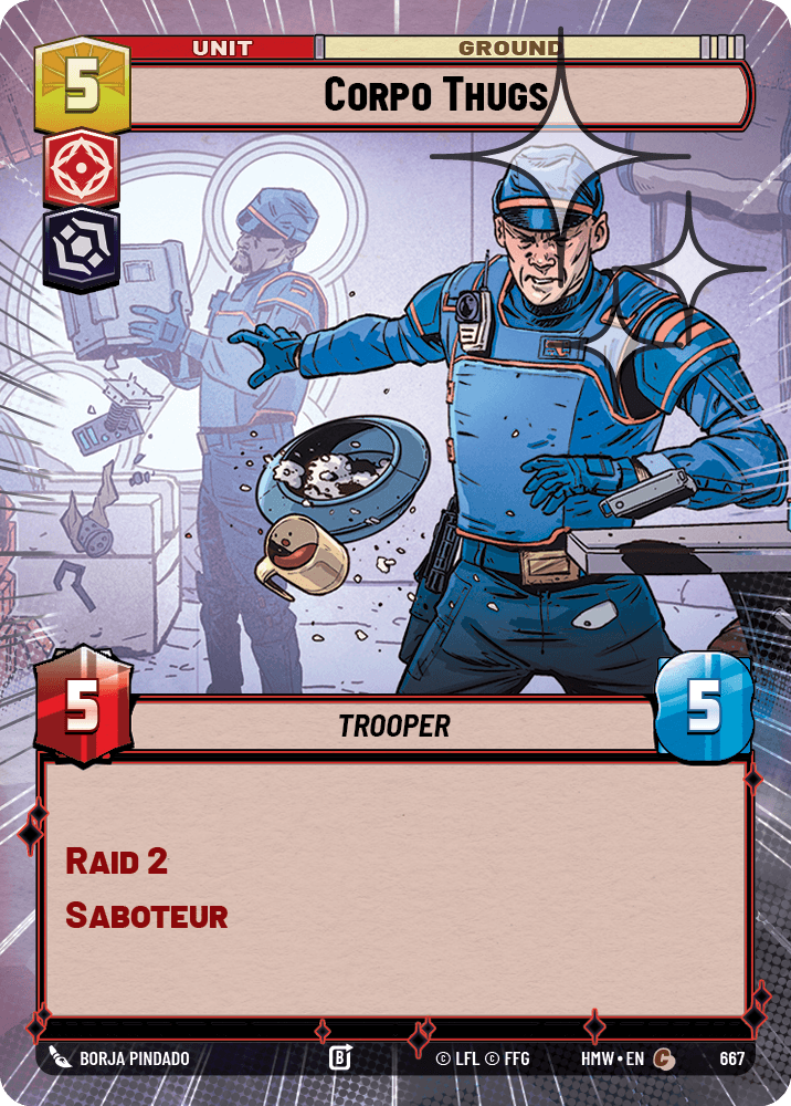 Brutes Corporatistes - XHMW-667 - Hyperspace Foil - recto Anglais