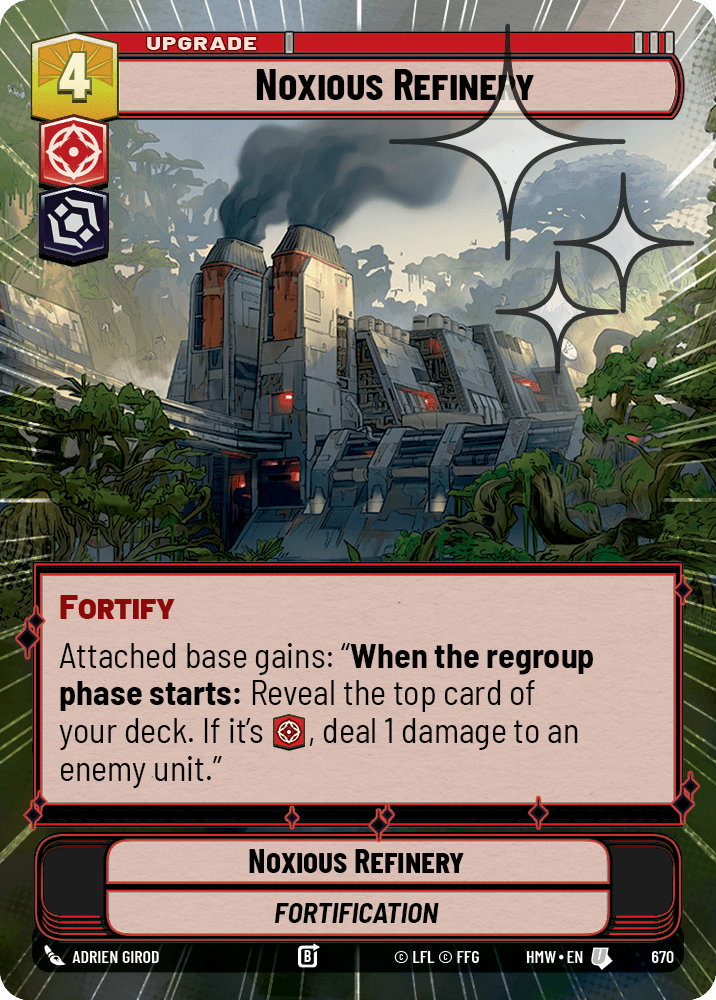 Raffinerie Polluante - XHMW-670 - Hyperspace Foil - recto Anglais