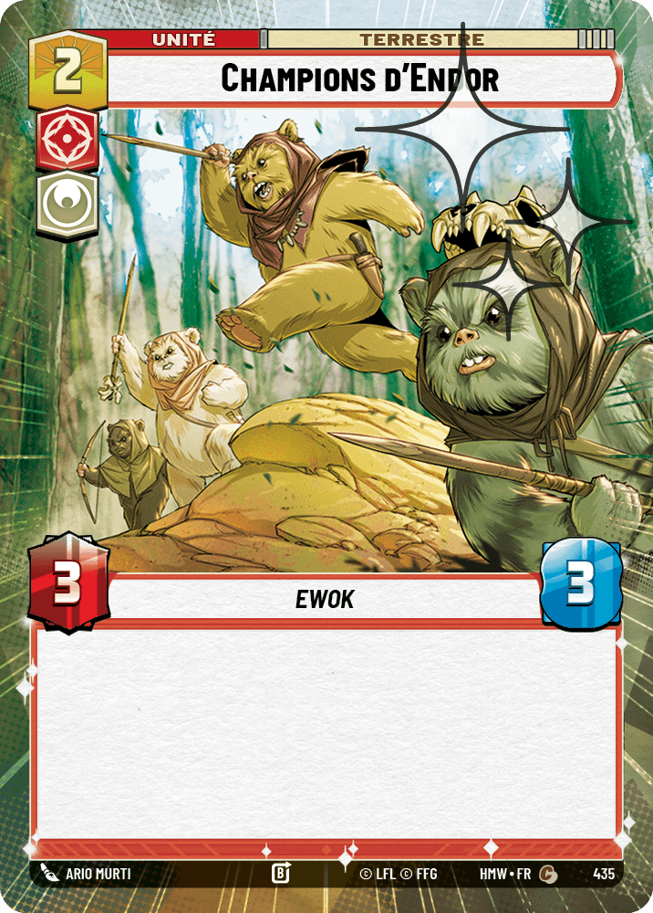 Champions d'Endor - XHMW-673 - Hyperspace Foil - recto Français
