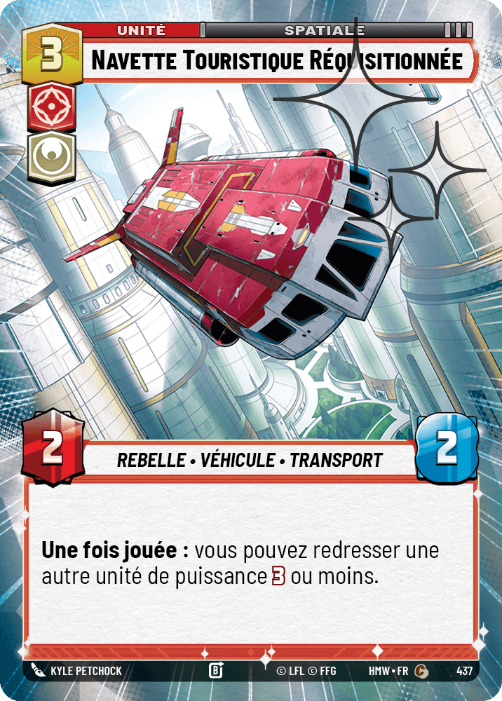 Navette Touristique Réquisitionnée - XHMW-675 - Hyperspace Foil - recto Français