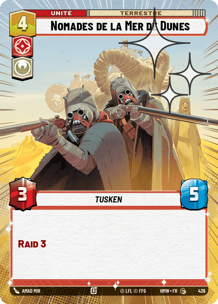 Nomades de la Mer de Dunes - XHMW-677 - Hyperspace Foil - recto Français
