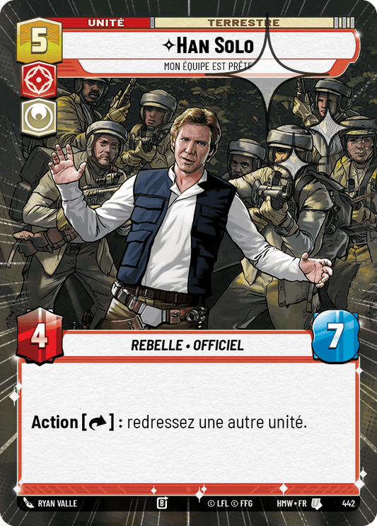 Han Solo, Mon Équipe Est Prête - XHMW-680 - Hyperspace Foil - recto Français