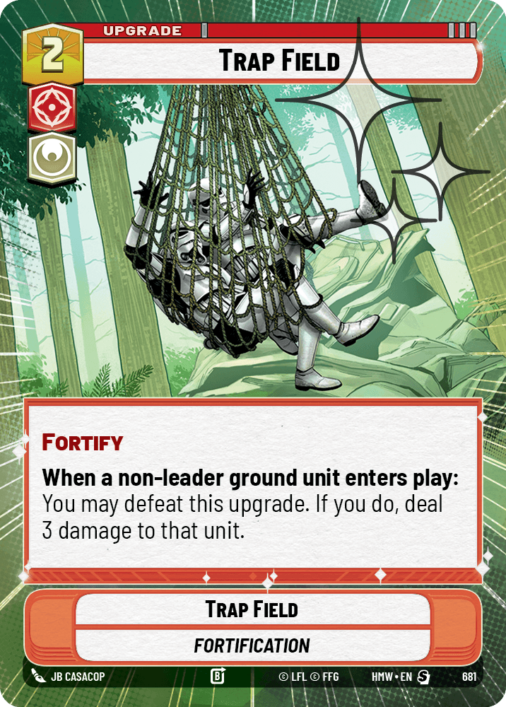 Zone Piégée - XHMW-681 - Hyperspace Foil - recto Anglais