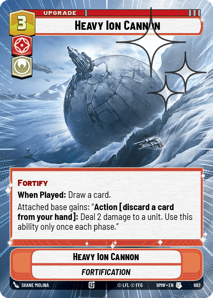 Canon Ionique Lourd - XHMW-682 - Hyperspace Foil - recto Anglais