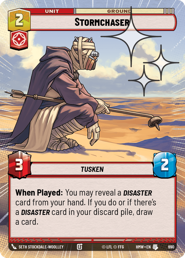 Chasseur d'Orages - XHMW-690 - Hyperspace Foil - recto Anglais