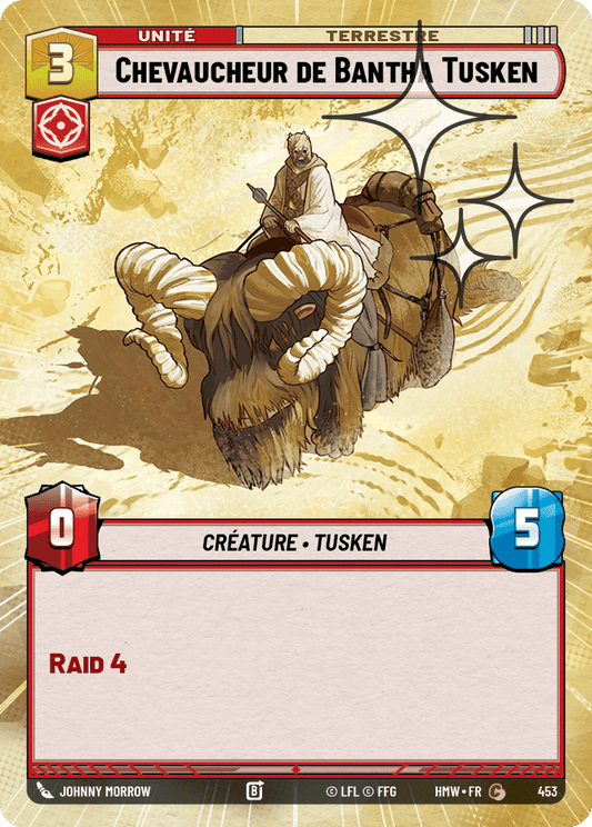 Chevaucheur de Bantha Tusken - XHMW-691 - Hyperspace Foil - recto Français