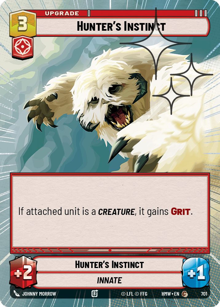 Instinct du Chasseur - XHMW-701 - Hyperspace Foil - recto Anglais
