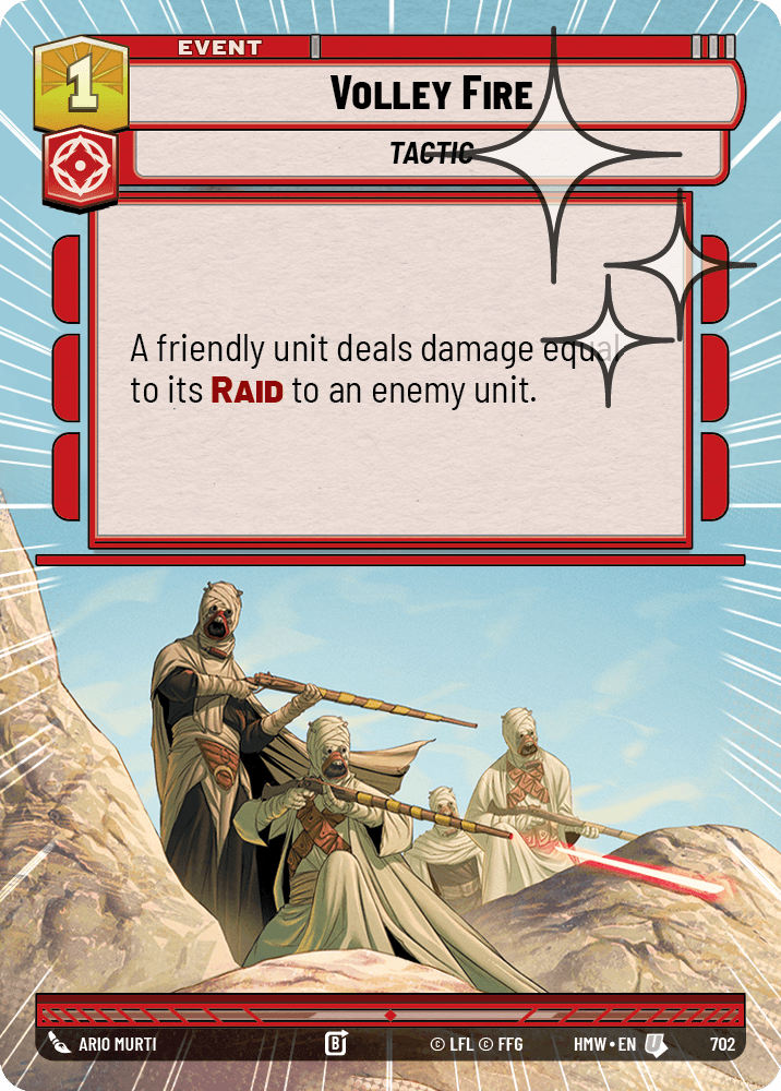 Tir à la Volée - XHMW-702 - Hyperspace Foil - recto Anglais