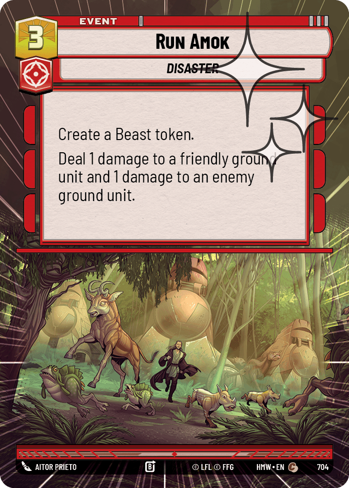 Charge Furieuse - XHMW-704 - Hyperspace Foil - recto Anglais