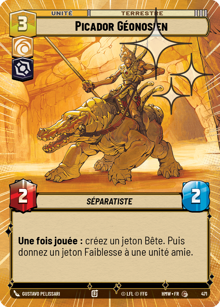 Picador Géonosien - XHMW-709 - Hyperspace Foil - recto Français