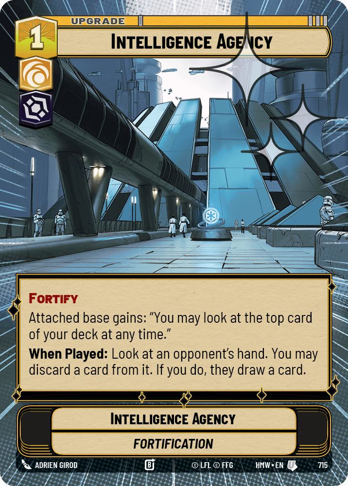 Agence de Renseignement - XHMW-715 - Hyperspace Foil - recto Anglais