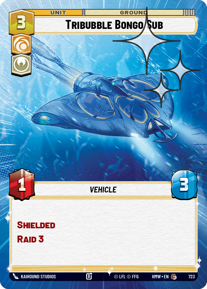 Sous-Marin Bongo Tri-Bulles - XHMW-723 - Hyperspace Foil - recto Anglais