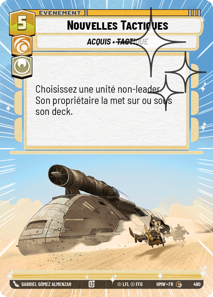 Nouvelles Tactiques - XHMW-728 - Hyperspace Foil - recto Français