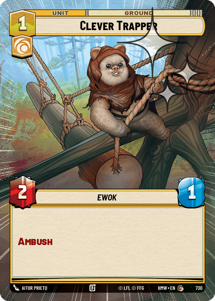 Trappeur Malin - XHMW-730 - Hyperspace Foil - recto Anglais