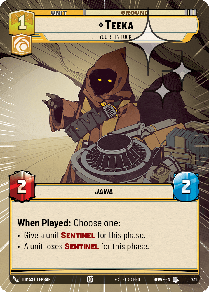 Teeka, C'Est Votre Jour De Chance - XHMW-731 - Hyperspace Foil - recto Anglais