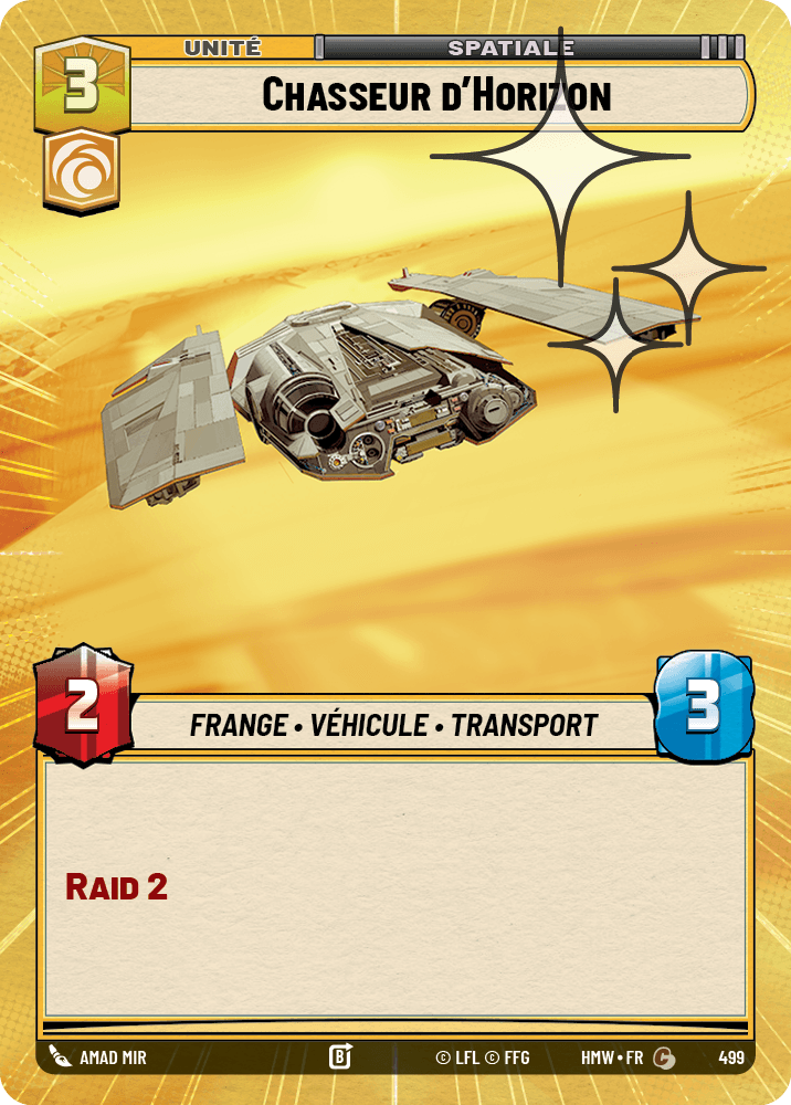 Chasseur d'Horizon - XHMW-737 - Hyperspace Foil - recto Français
